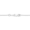 Thumbnail Image 3 of Lab-Grown diamond & Blue Lab-Created Sapphire Smile Necklace 1 ct tw 14K White Gold 18"