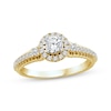 Thumbnail Image 1 of Threads of Love Round-Cut Diamond Engagement Ring 5/8 ct tw 14K Yellow Gold