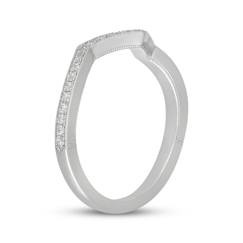 Main Image 8 of Neil Lane Diamond Chevron Wedding Band 1/5 ct tw 14K White Gold