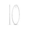 Thumbnail Image 1 of Hollow Hoop Earrings 10K White Gold 70mm