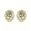 Thumbnail Image 2 of Le Vian Oval-Cut Green Quartz Earrings 1/4 ct tw Diamonds 14K Honey Gold