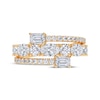 Thumbnail Image 3 of KAY Lab-Grown Diamonds Oval, Emerald & Round-Cut Wrap Ring 2 ct tw 14K Yellow Gold