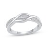 Thumbnail Image 1 of Diamond Wave Ring 1/6 ct tw Sterling Silver