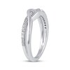 Thumbnail Image 2 of Diamond Wave Ring 1/6 ct tw Sterling Silver