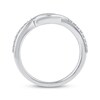 Thumbnail Image 3 of Diamond Wave Ring 1/6 ct tw Sterling Silver
