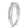 Thumbnail Image 5 of Diamond Wave Ring 1/6 ct tw Sterling Silver