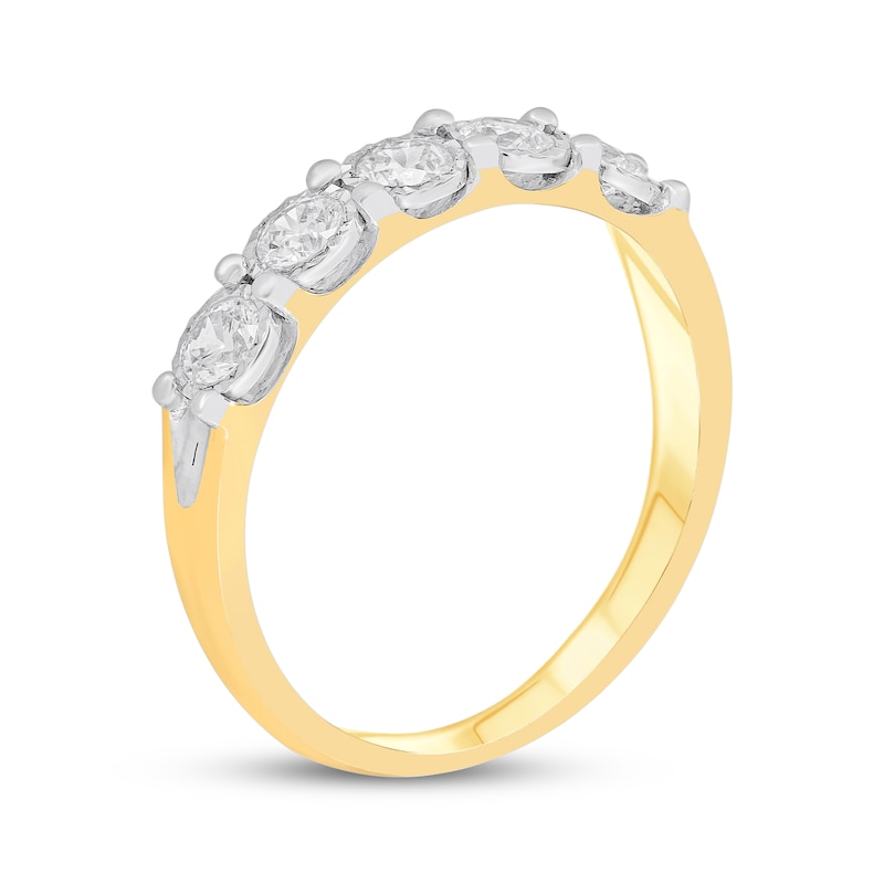 Main Image 2 of Adore Diamond Five-Stone Anniversary Ring 7/8 ct tw 10K Yellow Gold