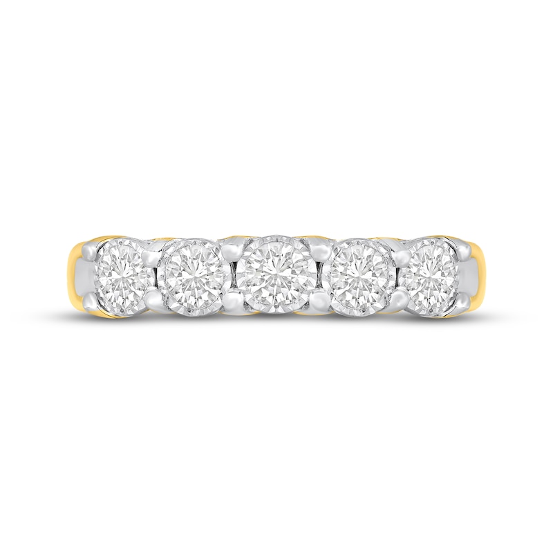 Main Image 3 of Adore Diamond Five-Stone Anniversary Ring 7/8 ct tw 10K Yellow Gold