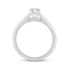 Thumbnail Image 3 of Round-Cut Diamond Solitaire Plus Engagement Ring 1/2 ct tw 10K White Gold