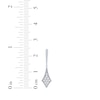 Thumbnail Image 4 of Diamond Kite-Shaped Dangle Earrings 1/4 ct tw 10K White Gold