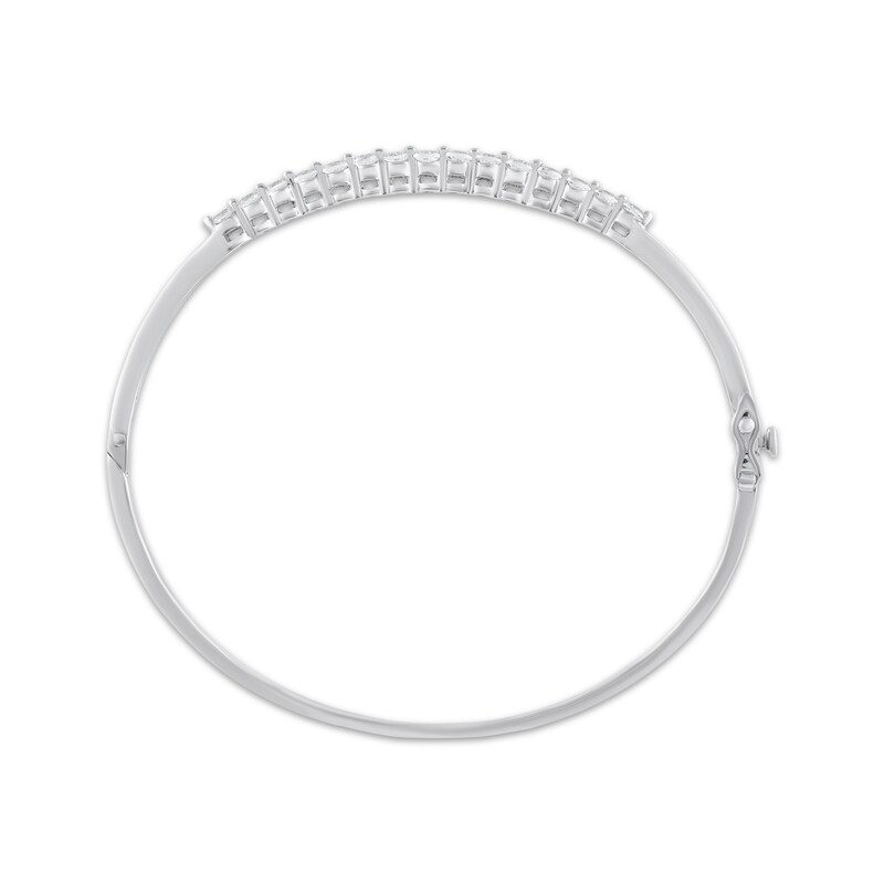 Main Image 3 of Diamond Line Bangle Bracelet 7/8 ct tw 14K White Gold 7"
