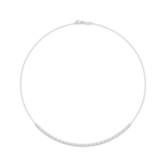 KAY Lab-Grown Diamonds Necklace 2 ct tw 10K White Gold 17"