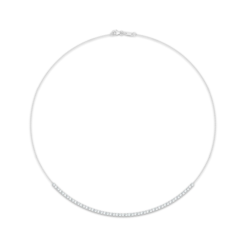 Main Image 1 of KAY Lab-Grown Diamonds Necklace 2 ct tw 10K White Gold 17"