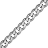 Thumbnail Image 2 of 8.2mm Curb Chain Bracelet Solid Sterling Silver 9"
