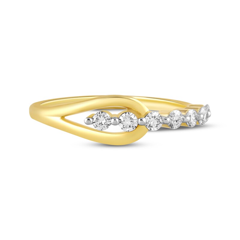 Main Image 3 of KAY Lab-Grown Diamonds Loop Fashion Ring 1/4 ct tw 10K Yellow Gold