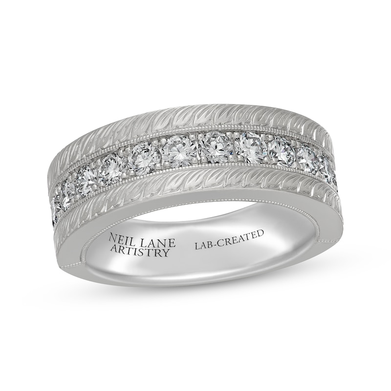 Main Image 1 of Neil Lane Artistry Heritage Men's Lab-Grown Diamond Wedding Band 1-1/2 ct tw Platinum
