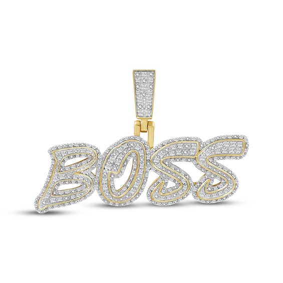 Diamond Boss Charm 1/2 ct tw 10K Yellow Gold