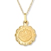 Thumbnail Image 0 of Children's Baptism Medal Necklace 14K Yellow Gold