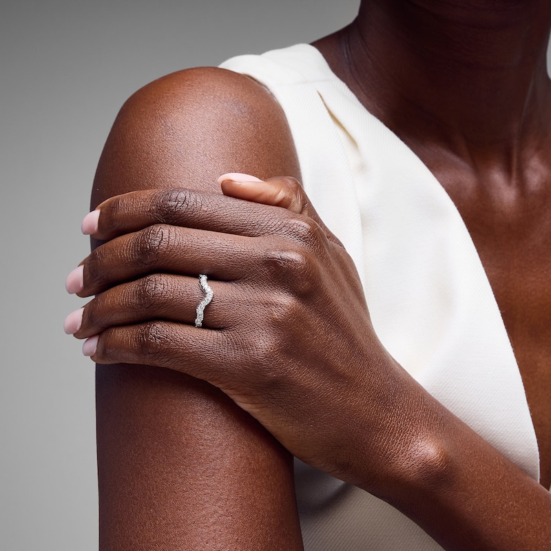 Main Image 4 of Neil Lane Diamond Wedding Band 1/3 ct tw Round-cut 14K White Gold