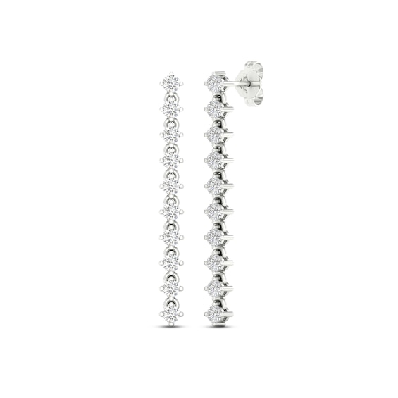 KAY Lab-Grown Diamonds Drop Earrings 1-1/4 ct tw 14K White Gold