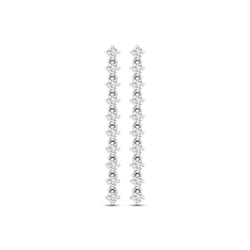 Main Image 2 of KAY Lab-Grown Diamonds Drop Earrings 1-1/4 ct tw 14K White Gold