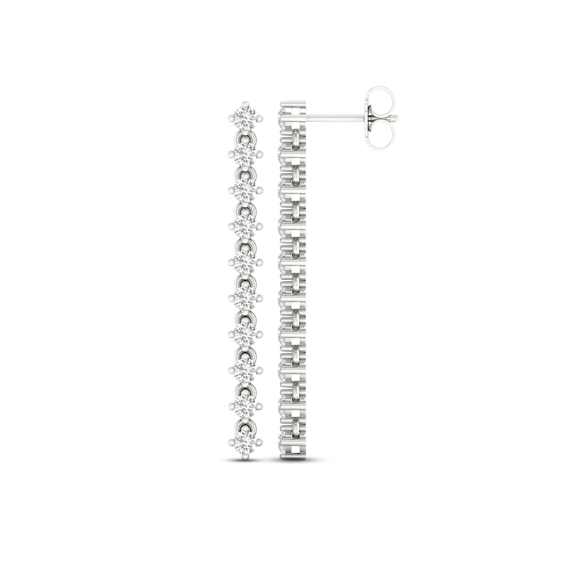 Main Image 3 of KAY Lab-Grown Diamonds Drop Earrings 1-1/4 ct tw 14K White Gold