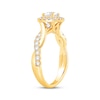 Thumbnail Image 2 of Diamond Halo Twist Engagement Ring 7/8 ct tw 14K Yellow Gold