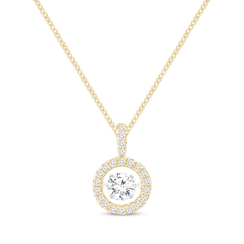 Main Image 1 of Unstoppable Love Lab-Grown diamond Necklace 1 ct tw 14K Yellow Gold 19"