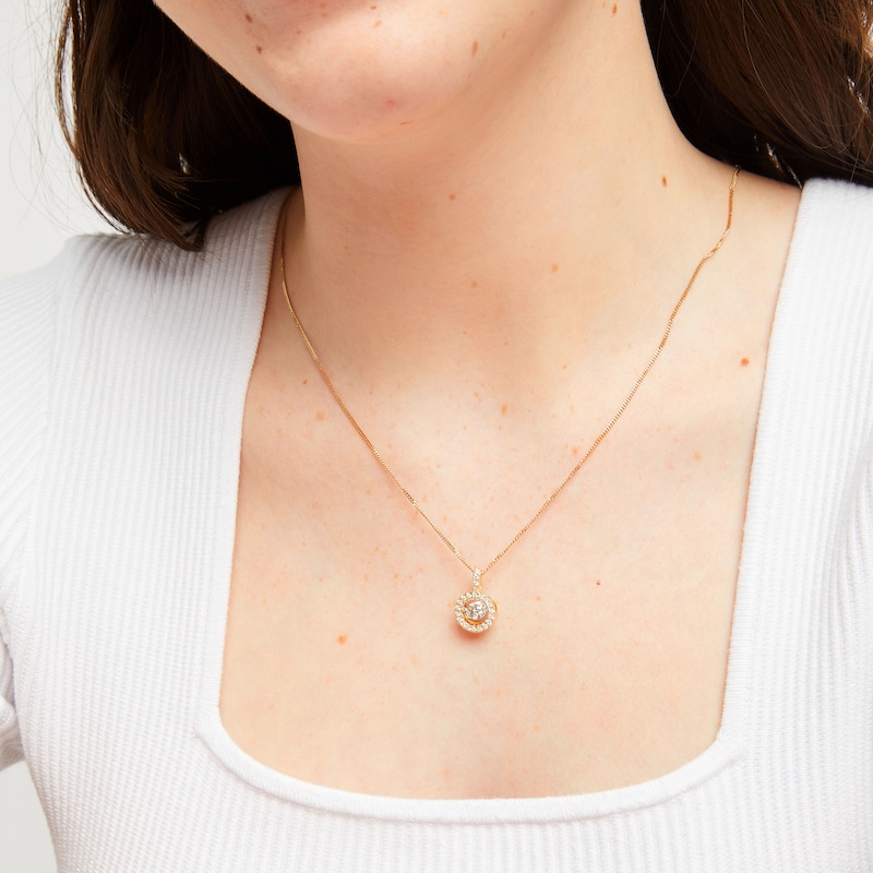 Main Image 2 of Unstoppable Love Lab-Grown diamond Necklace 1 ct tw 14K Yellow Gold 19"