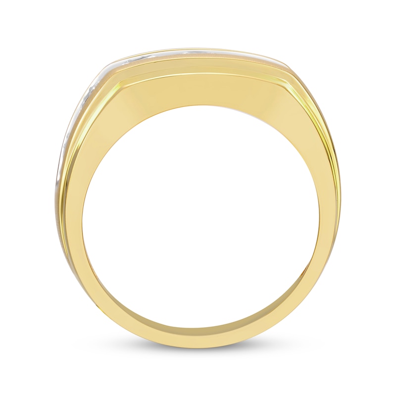 Men’s Seven-Stone Round-Cut Diamond Band 2 ct tw 10K Yellow Gold