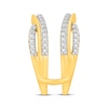 Vintage-Style Round-Cut Diamond Enhancer Ring 7/8 ct tw 14K Yellow Gold