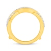 Vintage-Style Round-Cut Diamond Enhancer Ring 7/8 ct tw 14K Yellow Gold