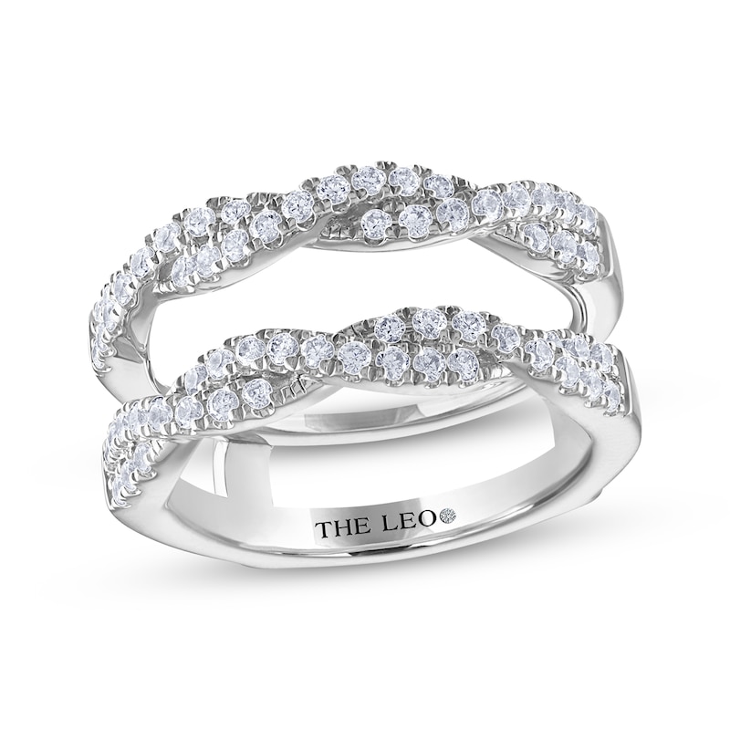 Main Image 1 of THE LEO Diamond Round-Cut Twist Enhancer Ring 5/8 ct tw 14K White Gold