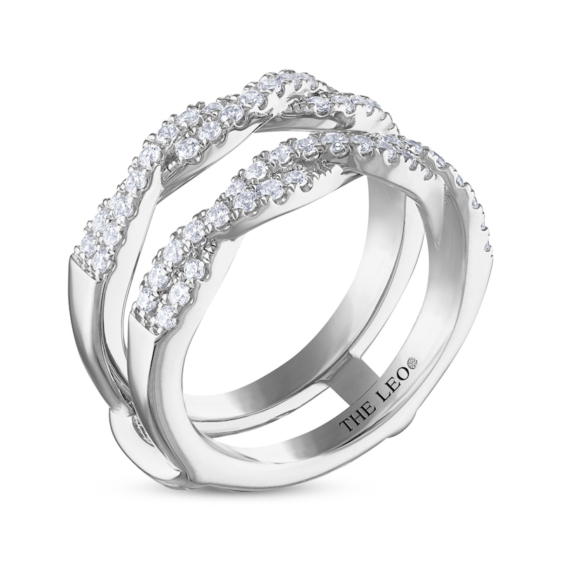 Main Image 2 of THE LEO Diamond Round-Cut Twist Enhancer Ring 5/8 ct tw 14K White Gold