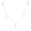 Thumbnail Image 0 of Lightning Bolt Station Drop Necklace 10K Yellow Gold 18"