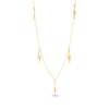 Thumbnail Image 1 of Lightning Bolt Station Drop Necklace 10K Yellow Gold 18"
