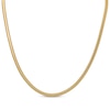 Thumbnail Image 2 of Diamond-Cut Herringbone Chain Necklace 4mm Solid 14K Yellow Gold 18"