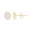 Thumbnail Image 1 of Multi-Diamond Circle Stud Earrings 1/2 ct tw 14K Yellow Gold