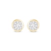 Thumbnail Image 1 of Multi-Diamond Circle Stud Earrings 1/2 ct tw 14K Yellow Gold