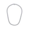 Thumbnail Image 2 of Diamond Link Necklace 1/2 ct tw Sterling Silver 17"