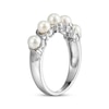Thumbnail Image 1 of Cultured Pearl S-Curve Ring Sterling Silver