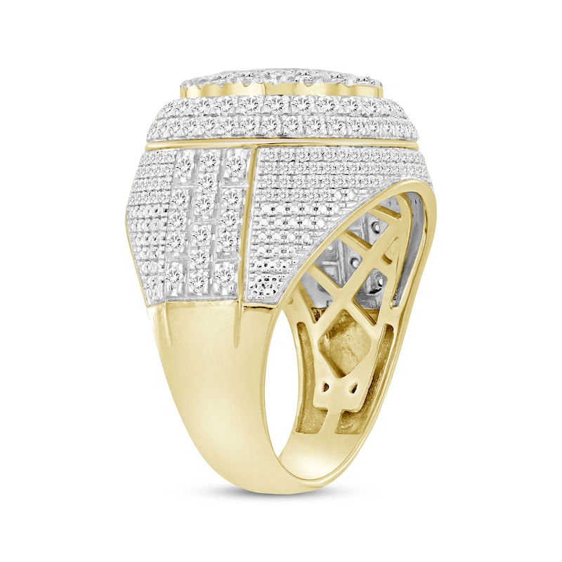 Men's Diamond Domed Ring 2 ct tw 10K Yellow Gold