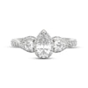 Thumbnail Image 6 of THE LEO Ideal Cut Diamond Pear-Shaped Three-Stone Engagement Ring 1 ct tw 14K White Gold
