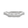 Thumbnail Image 9 of THE LEO Ideal Cut Diamond Contour Wedding Band 1/5 ct tw 14K White Gold