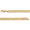Thumbnail Image 2 of Diamond-Cut Mariner Link Chain Necklace 4.35mm Solid 10K Yellow Gold 20"