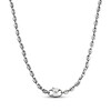 Thumbnail Image 1 of Solid Puff Mariner Chain Necklace 4.29mm Sterling Silver 22&quot;