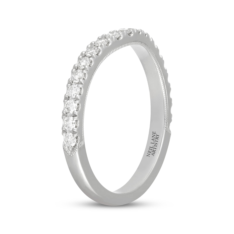 Main Image 8 of Neil Lane Artistry Lab-Grown Diamond Contour Wedding Band 3/8 ct tw 14K White Gold