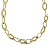 Thumbnail Image 1 of Marquise Link Chain Necklace Hollow 10K Yellow Gold 20"