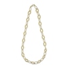 Thumbnail Image 2 of Marquise Link Chain Necklace Hollow 10K Yellow Gold 20"