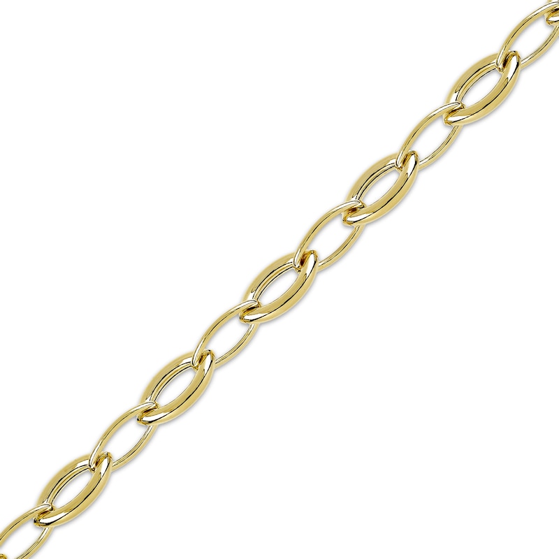 Main Image 3 of Marquise Link Chain Necklace Hollow 10K Yellow Gold 20"